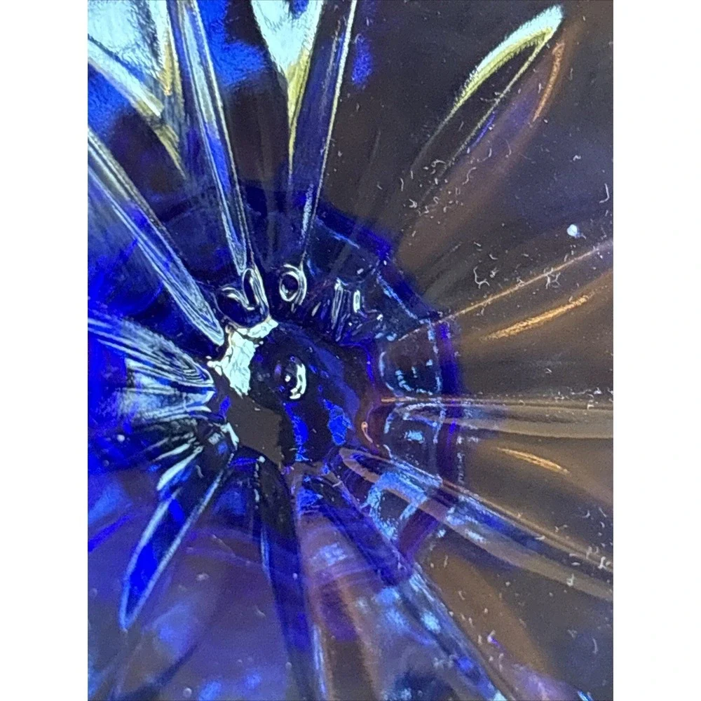Vintage AVON Cobalt Blue Small Glass Pitcher Old Mount Vernon‎ Fridgescaping
